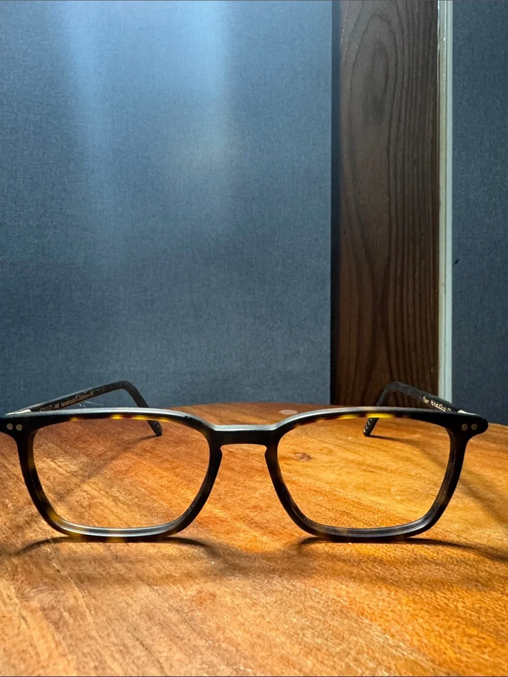 LUNOR , hand made in Germany Tortoiseshell Square-Angled Eyeglass Frames only